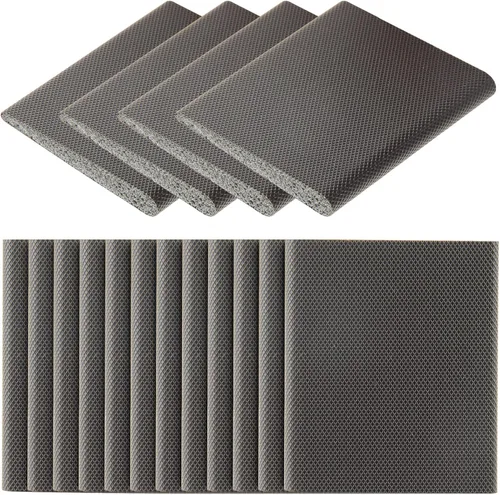 Vista 10 de 4 sellos de esquina de puerta, sello de marco de jamba de puerta exterior, tapones de cuña autoadhesivos, almohadillas de espuma para burlete