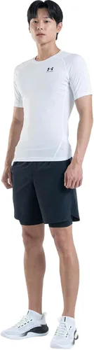 Vista 5 de Under Armour HeatGear - Camiseta de compresión de manga corta para hombre