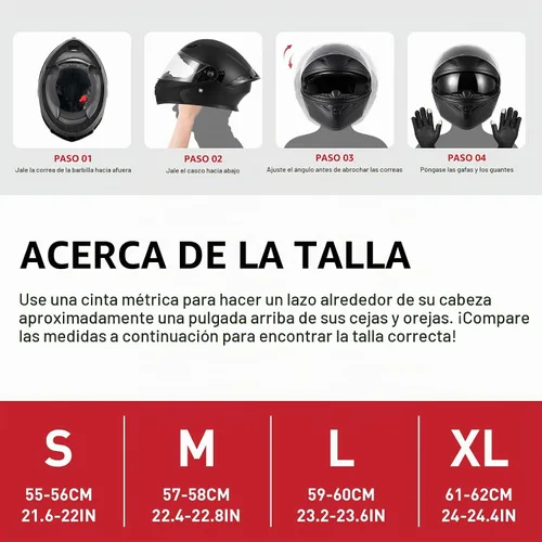 Vista 6 de CUTEY Modular Flip Up Motorcycle Helmet DOT Certified Dual Visor Vented Negro