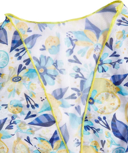 Vista 3 de WDIRARA Traje de baño de 3 piezas con estampado floral y kimono para niña
