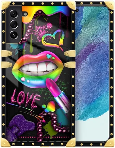 Vista 77 de Funda compatible con Samsung Galaxy S10 4G, TPU suave de lujo y parte trasera de policarbonato duro para niñas y mujeres, funda protectora a prueba