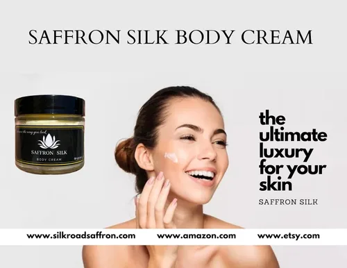Vista 4 de CREMA CORPORAL DE SEDA DE AZAFRÁN (60 gramos/2 oz)