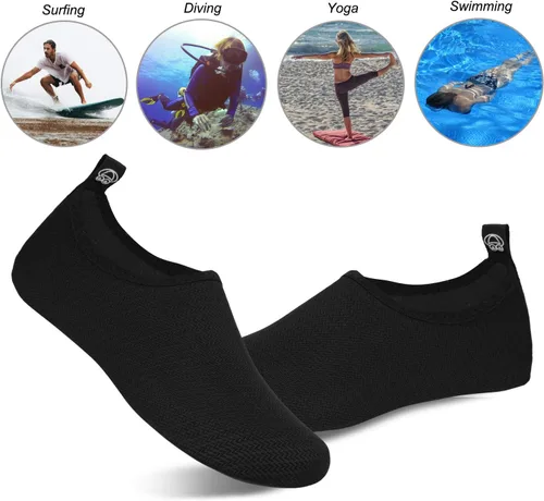 Vista 7 de WateLves - Zapatos de agua para hombres y mujeres, calcetines de secado rápido, usarlos es como estar descalzo, para playa, natación, surf, yoga