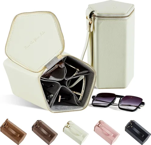 Vista 32 de Sunglasses Travel Case Organizer Hangable for Men Women, Eyeglasses Foldable Storage Organizer