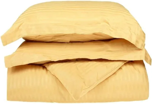 Vista 6 de LaxLinen Juego de funda de edredón de 3 piezas (1 funda de edredón con 2 fundas de almohada) 100% algodón de calidad suave, con cierre