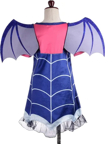 Vista 2 de Dressy Daisy Vestido para niñas disfraz de vampiro de Halloween talla 2T-8