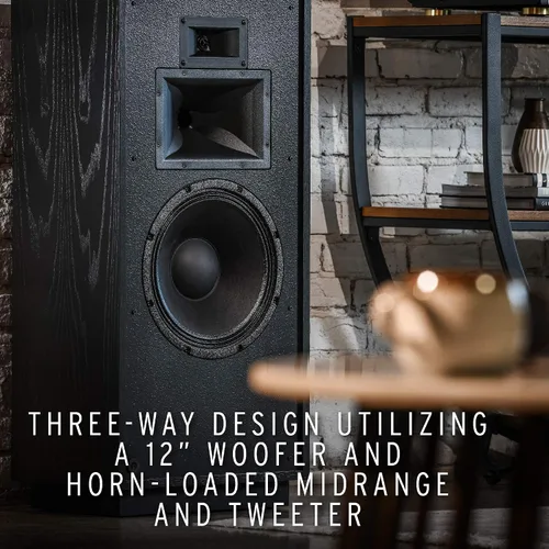Vista 5 de Klipsch Forte IV Heritage - Altavoces con bocina de pie de alta calidad en ceniza negra