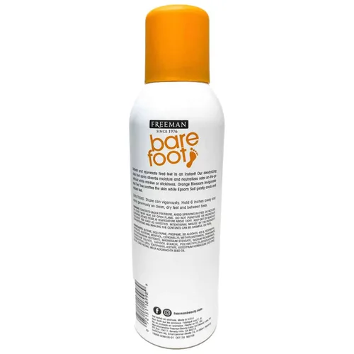 Vista 2 de Freeman Bare Foot Spray desodorizante en polvo, 4.5 onzas (4.5 fl oz)