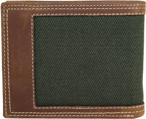Vista 47 de WOLVERINE Billetera plegable de lona/cuero para hombre