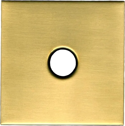 Vista 9 de Corla Brida de brazo de ducha cuadrada moderna de 3.5 pulgadas Placa de cubierta de escudo de repuesto universal extra grande (oro cepillado)