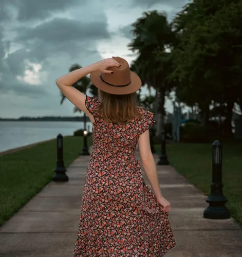 Vista 7 de Lisianthus - Sombrero con cinta con hebilla de ajuste, para mujer, modelo Fedora