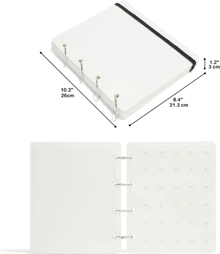 Vista 3 de HUHYNN Organizador de dijes de zapatos para Croc, soporte para dijes de zapatos con 120 agujeros para croc, organizador y almacenamiento en viajes a
