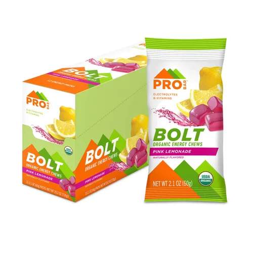 Vista 8 de Probar - Masticables energéticos orgánicos Bolt, explosión de bayas, sin OMG, sin gluten, certificado orgánico USDA, saludable, energía natural