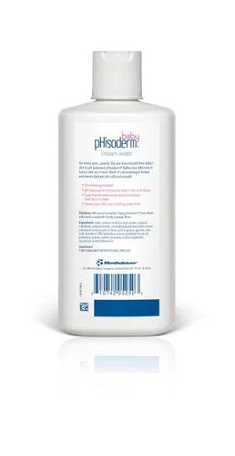 Vista 2 de pHisoderm Baby Cream Wash 8 onzas líquidas, aroma calmante a lavanda, (paquete de 3)