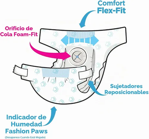Vista 4 de Four Paws Wee-Wee - Pañales desechables para perros, medianos, 12