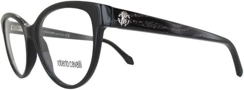 Vista 4 de Roberto Cavalli CAPRAIA RC5036-001 ACETATO MARCO DE GAFAS NEGRO BRILLANTE 53MM