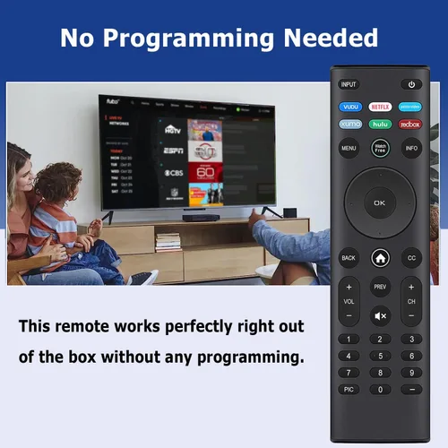 Vista 4 de Mando a distancia universal para todos los televisores inteligentes LED LCD HD 4K UHD HDR Smartcast 3D, repuesto para Vizio All Smart TV Remote