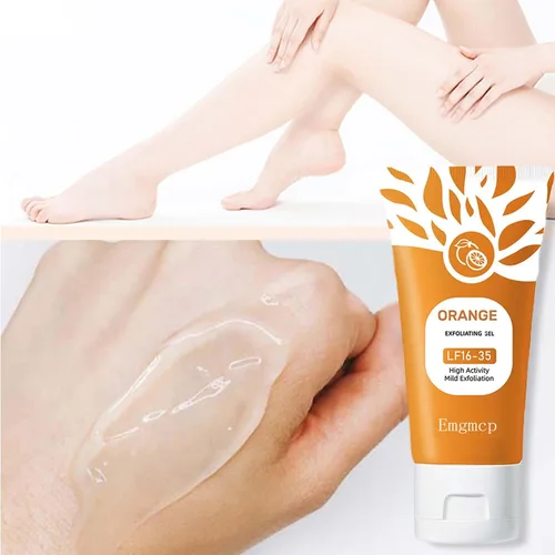 Vista 6 de Orange Enzymes - Gel exfoliante para rostro y cuerpo, limpieza profunda de poros y apriete, mejora los puntos negros, exfoliante hidratante