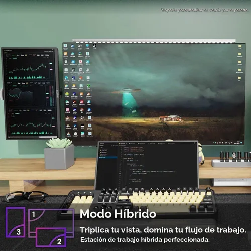 Vista 8 de Kado Paquete de 2 monitores ultrafinos para laptop de 15.6 pulgadas 1080p
