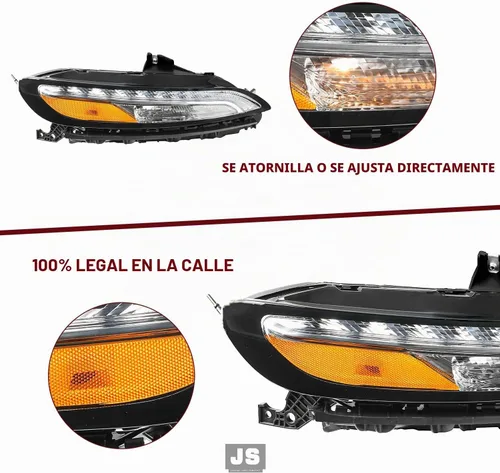 Vista 5 de JSBOYAT Compatible con 2014-2018 Jeep Cherokee Luz LED DRL de estacionamiento Señal de giro estilo OE Faros LED DRL cromados para parachoques Señal