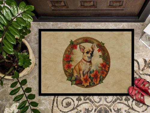 Vista 3 de Caroline's Treasures DAC2341MAT Chihuahua - Felpudo para puerta delantera, para interiores y exteriores, para entrada, antideslizante, lavable, pelo