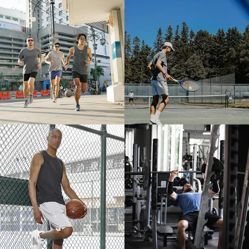 Vista 5 de NORTHYARD Pantalones cortos deportivos de baloncesto para hombre, de 5, 7, 10 pulgadas, para entrenamiento, gimnasio, secado rápido, pantalones