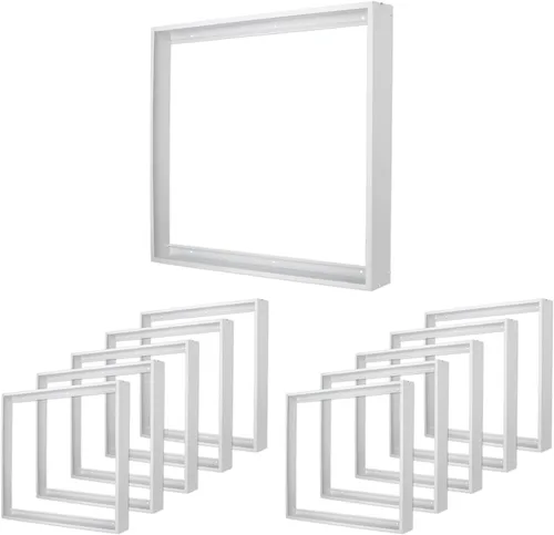Vista 9 de Kit de montaje en superficie de 1 x 4 para panel plano LED, marco de techo de aluminio para 12 x 48 x 3.13 pulgadas, bueno para panel iluminado