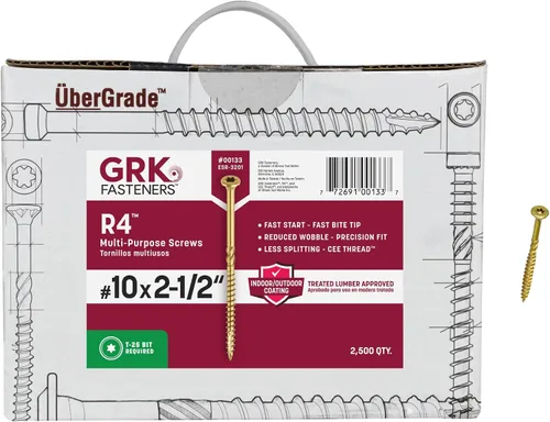 Vista 10 de GRK 103133#10 x TORNILLOS MULTIUSOS R4™ de 2-1/2" 80