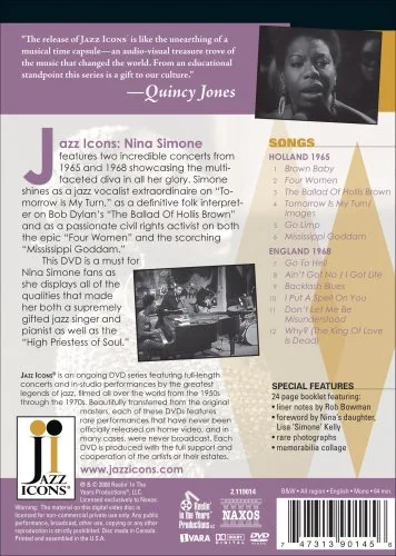 Vista 3 de Jazz Icons Nina Simone - Live in '65 & '68