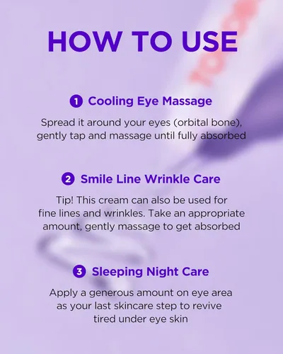 Vista 6 de Crema de gel iluminadora de ojos con colágeno, tratamiento vegano coreano para ojeras y ojos hinchados, fórmula ligera e hidratante con niacinamida