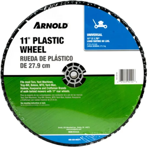Vista 2 de Arnold Rueda universal de plástico de 11" - MTD, Craftsman, Toro, 490-325-0023