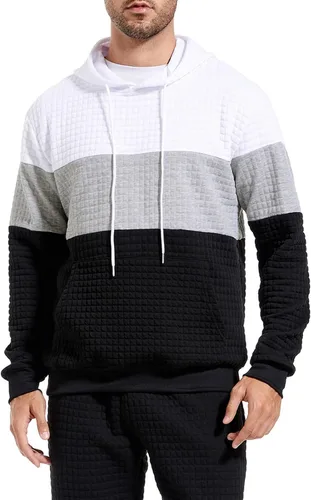Vista 5 de wjiNFDFG Solid Hoodie Mens Couple Casual Sports Pocket Pullover Letter Printed Hooded Sweater