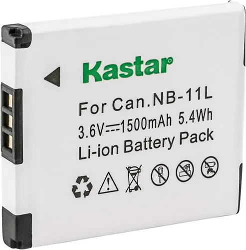 Vista 2 de Kastar Batería 2X y cargador para Canon NB-11L NB-11LH NB11L NB11LH y ELPH 110 HS ELPH 115 es ELPH 120 es ELPH 130 es ELPH 135 ELPH 140 es ELPH 150