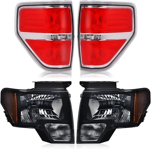 Vista 14 de PIT66 Conjunto de faros y luces traseras para Ford F150 2009-2014