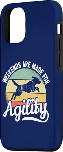 Vista 2 de iPhone 15 Dog Agility Handler - Weekends Are Made For Dog Agility Case