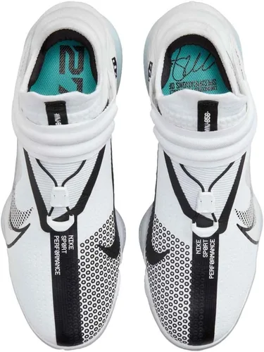 Vista 4 de Nike Force Zoom Trucha 7 tacos de metal blancos Plata talla 10