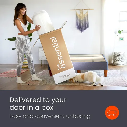 Vista 4 de Layla The Essential Mattress de 9 pulgadas Espuma viscoelástica certificada CertiPUR-US Obtén un flujo de aire mejorado con una sensación