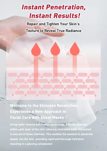 Vista 5 de menorah Brighten and Repair Rescue Sheet Masks (7 hojas) - Máscara facial con kombucha y extracto de naranja, hidratante y refuerzo de elasticidad