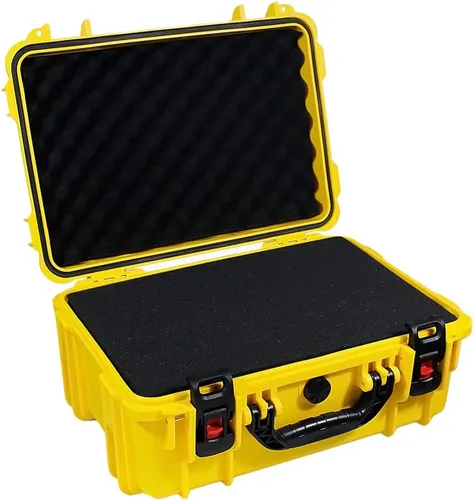 Vista 5 de Funda rígida impermeable con inserto de espuma personalizable para bricolaje, 19 x 14 x 8 pulgadas