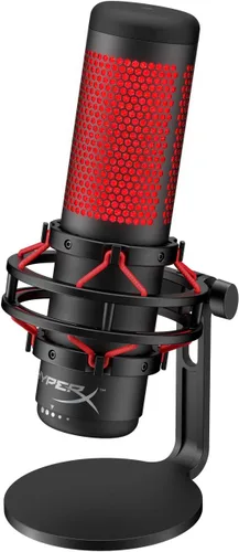 Vista 2 de HyperX QuadCast - Micrófono de condensador USB para juegos y sobretensión HyperX Pulsefire - Ratón óptico para juegos con cable RGB