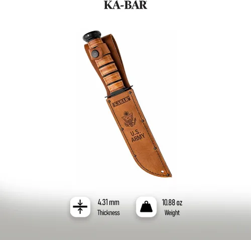 Vista 3 de KA-BAR Navaja de lucha del ejército de los Estados Unidos/Cuchillo
