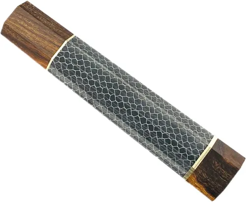 Vista 16 de Mango de cuchillo de resina de panal de abeja, mango octogonal de madera estilo japonés, material para hacer cuchillos, herramienta de bricolaje