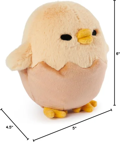 Vista 6 de GUND Sanrio Gudetama - Animal de peluche Lazy Egg, juguete de peluche Shakipiyo Chick para niños de 1 año en adelante, 5