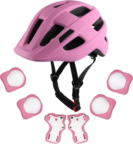 Vista 22 de Casco de bicicleta para niños de 1 a 8 años, cascos ajustables para niños y niñas, casco ligero para niños, ciclismo, scooter, deportivo, 18.9-21.3