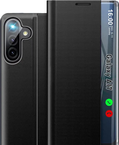 Vista 20 de Funda de teléfono para Samsung Galaxy A16 5G, Clear View Window Funda delgada de lujo para teléfono Galaxy A16 con soporte, funda protectora