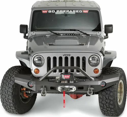 Vista 8 de WARN 101465 Elite Series Defensa delantera de amplitud completa para Jeep JK Wrangler, con tubo de protección de parrilla