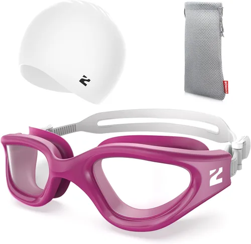 Vista 21 de ZIONOR Gafas de natación para adultos, G1 Air con protección UV antivaho y a prueba de fugas, ajuste cómodo para adultos, hombres y mujeres, incluye