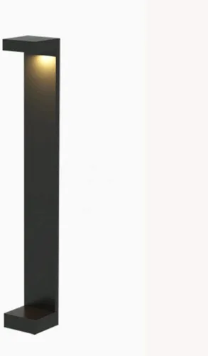 Vista 7 de Luces de poste al aire libre, simple y moderna luz LED eléctrica para césped de aluminio, impermeable, luz de jardín, villa, calle, comunidad