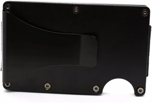 Vista 6 de Cartera de viaje minimalista delgada con bloqueo RFID para tarjetas de crédito