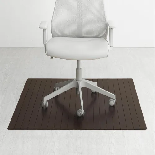 Vista 25 de Anji Mountain - Tapete de bambú enrollable para silla, con reborde., Bambú, Cerezo oscuro
